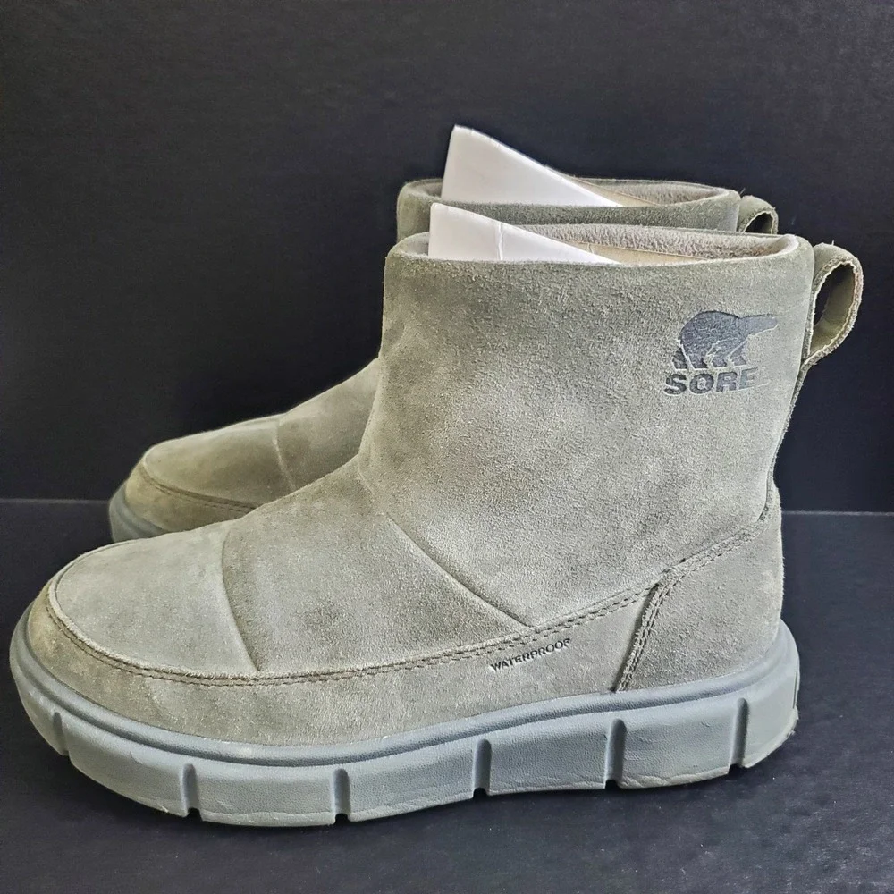 Explorer III Joan Waterproof Slip-On Cozy‎ Suede Boots Womens US Size 7 EU 38